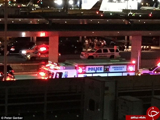 تصاویر فرودگاه JFK پس از تیراندازی شب گذشته