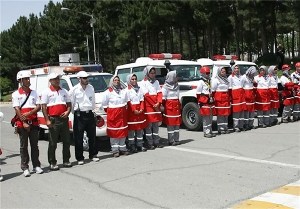 رقابت های تخصصی امداد و نجات هلال احمر درزاهدان