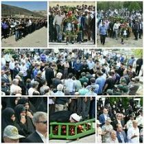 تشییع پیکر پاک پدر شهید سیامک دهقان در ماکو