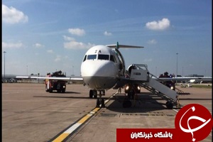 هواپیمای منچسترسیتی دچار حریق شد+ عکس
