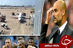 آتش گرفتن هواپیمای حامل کادر فنی منچسترسیتی+فیلم