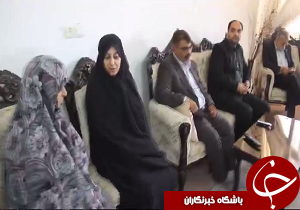 دیدار با خانواده های شهدا در آبیک