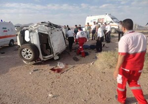 دو فوتی و چهار مصدوم در حادثه رانندگی جاده مهریز