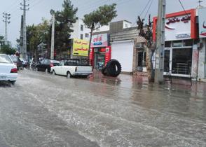 مرداد و بارش شدید باران در گنبدکاووس