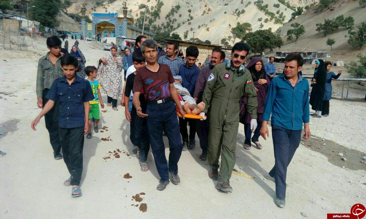 امداد هوایی در ارتفاعات الیگودرز+ تصاویر