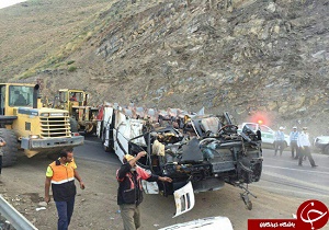 اسامي جانباختگان حادثه رانندگي جاده چالوس