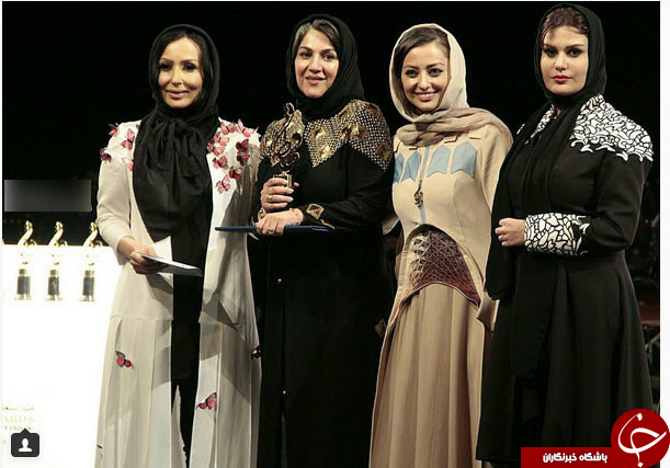 نفیه روشن لباسی شبیه میدان آزادی پوشید+عکس