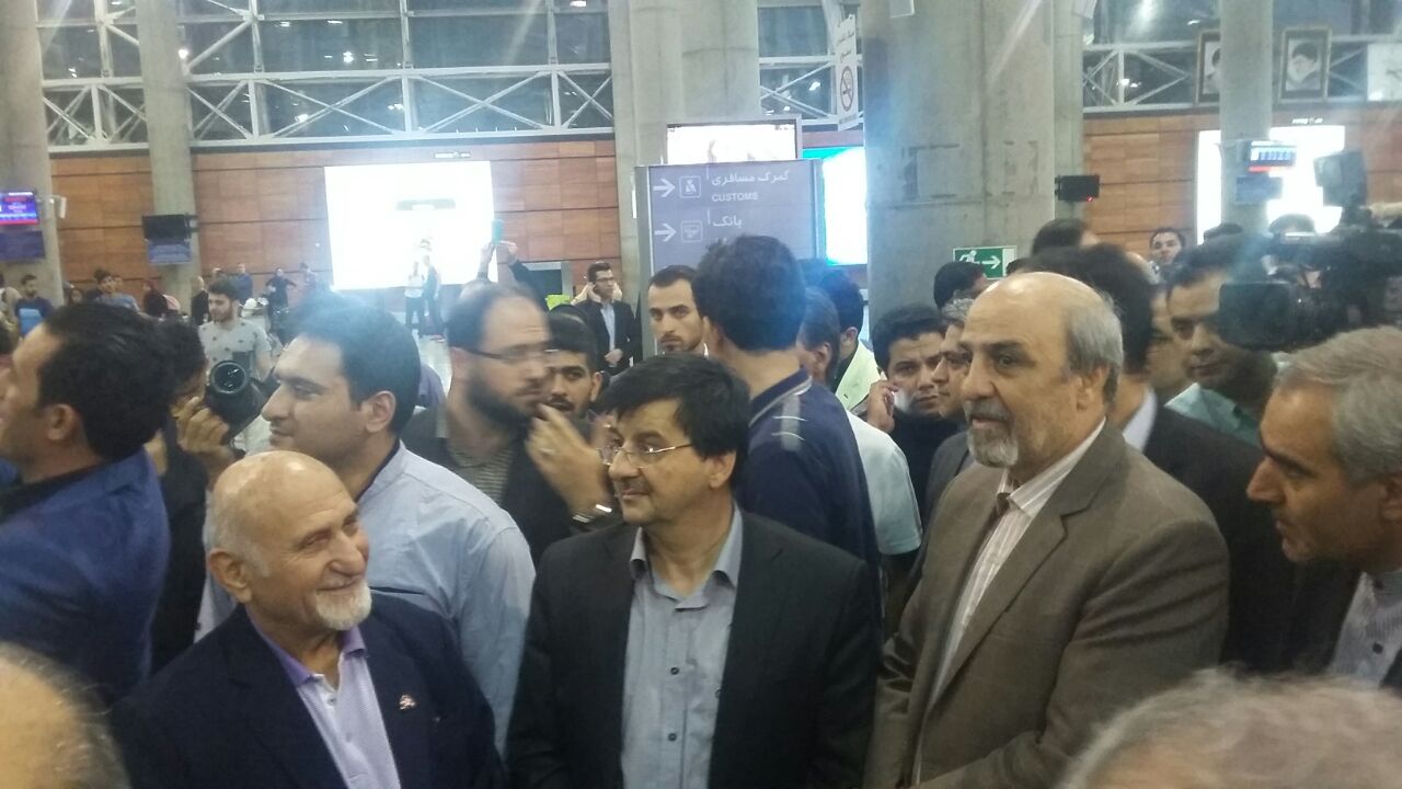 بازگشت اعضای تیم ملی وزنه برداری به ایران+تصاویر اختصاصی