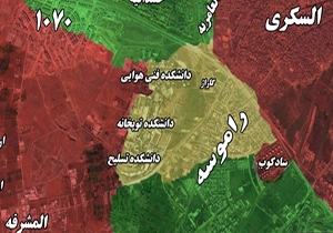 درگیری‌های شدید ارتش سوریه و جبهه النصره در نزدیکی دانشکده هوایی "حلب"