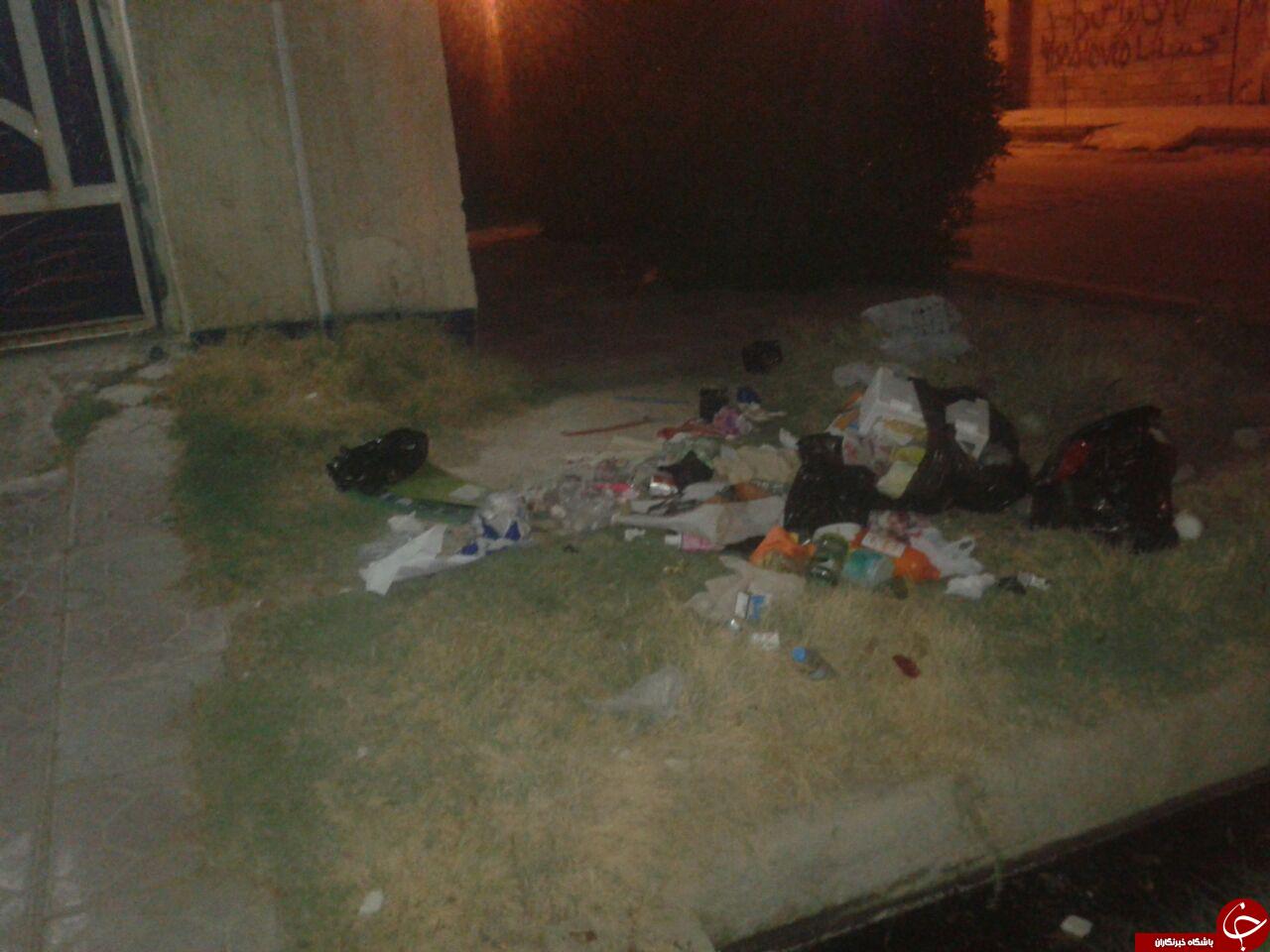 چشم اندازی زشت از زباله ها در سطح شهر + فیلم
