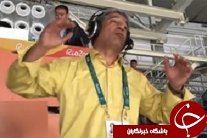 تب و تاب هادی عامل هنگام گزارش رقابت آخر کریمی + فیلم