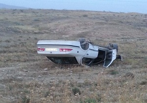 واژگونی خودرو درمحور شاهرود –میامی