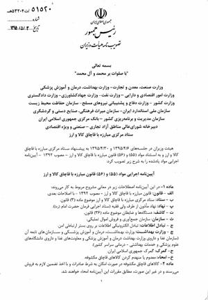 آیین نامه اجرایی دو ماده قانون مبارزه با قاچاق کالا و ارز ابلاغ شد