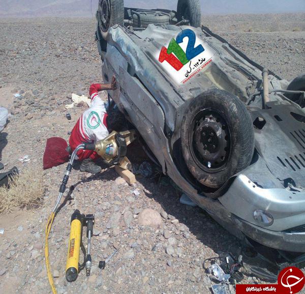راننده میان آهن پاره&zwnj;های پژو 206 جان باخت + عکس