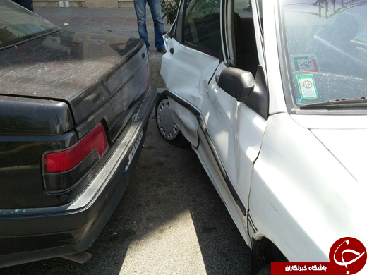 سرعت بالا کار دست خانم راننده داد + تصاویر