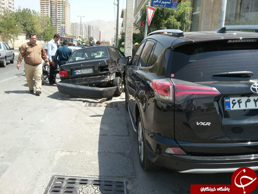 سرعت بالا کار دست خانم راننده داد + تصاویر