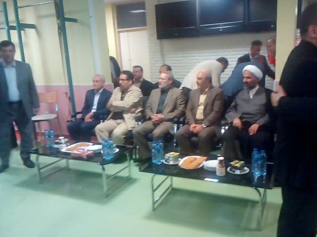 حضور لاریجانی و وزیر ورزش در تمرینات ملی پوشان وزنه برداری+تصاویر
