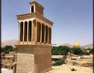 مرمت بادگیر مسجد جامع روستای نصرآباد در تفت