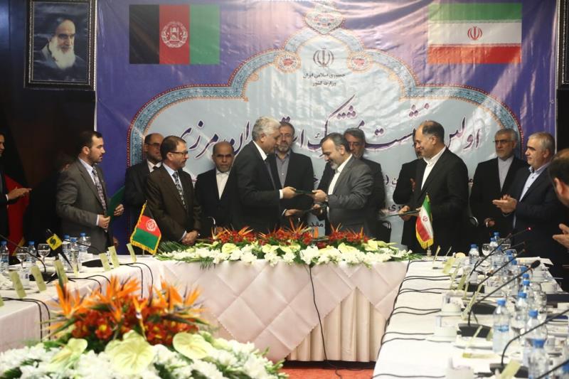 امضا بیانیه ی مشترک نخستین نشست استانداران مرزی ایران و والیان افغانستان