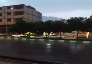 بارش باران جان دوباره به جهرم بخشید + فیلم