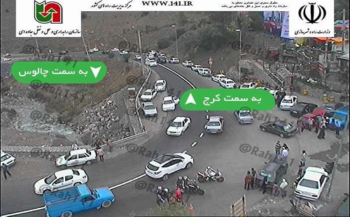بارش باران و ترافیک نیمه سنگین در جاده&zwnj;های کشور+محدودیت ها و تصاویر