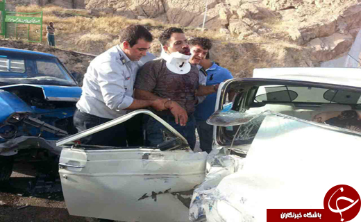 5 مجروح در حادثه رانندگی