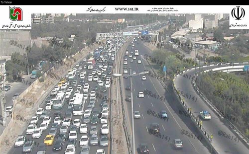 بارش باران و ترافیک نیمه سنگین در جاده&zwnj;های کشور+محدودیت ها و تصاویر