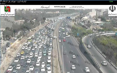 بارش پراکنده باران و ترافیک نیمه سنگین در جاده&zwnj;های کشور+محدودیت ها و تصاویر