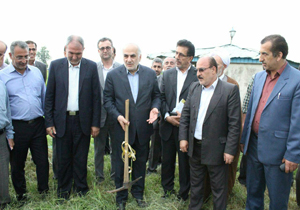 مراسم کلنگ زنی  موزه برنج زنی درآمل