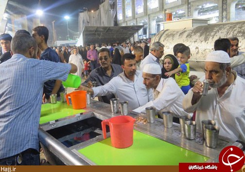 عکس/ بين الحرمين در شب زيارتي امام حسين(ع)