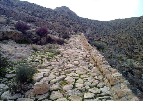 جاده اشکانی ها در فهرج چهره نمود