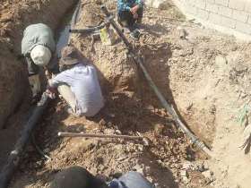 رفع مشکل کم آبی 40 خانواردراسلام آباد دزفول