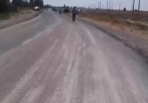 شن ریزی در جاده سایبان، سمند را وژگون کرد! + فیلم