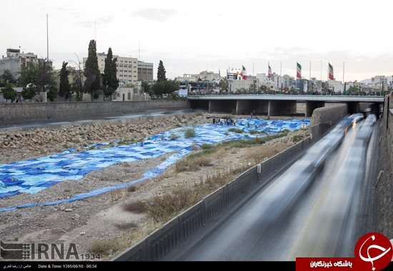 اقدامی جالب در رودخانه خشک شیراز