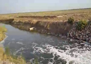 خروج آب از تالاب آلاگل + فیلم