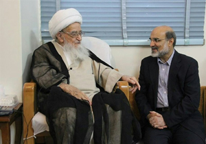 دیدار سفر رئیس رسانه ملی با مراجع تقلید