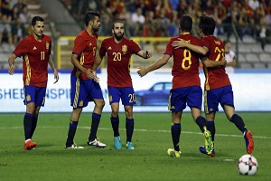 پیروزی اسپانیا برابر بلژیک در دیداری دوستانه
