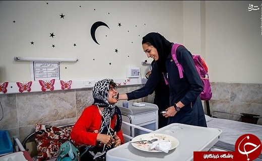 عکس/ سلفی کیمیا علیزاده در آسایشگاه کهریزک