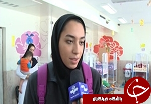 عیادت کیمیا‌علیزاده از کودکان بی‌سرپرست البرز + فیلم