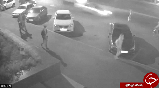 لحظه وحشتناک تصادف ماشین با فرد معلول +تصاویر