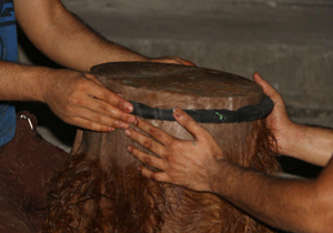 مراحل ساخت دمام با استفاده از پوست گوسفند + تصاویر