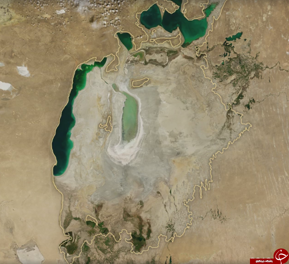 سرنوشت تلخ دریاچه آرال در طول زمان+تصاویر