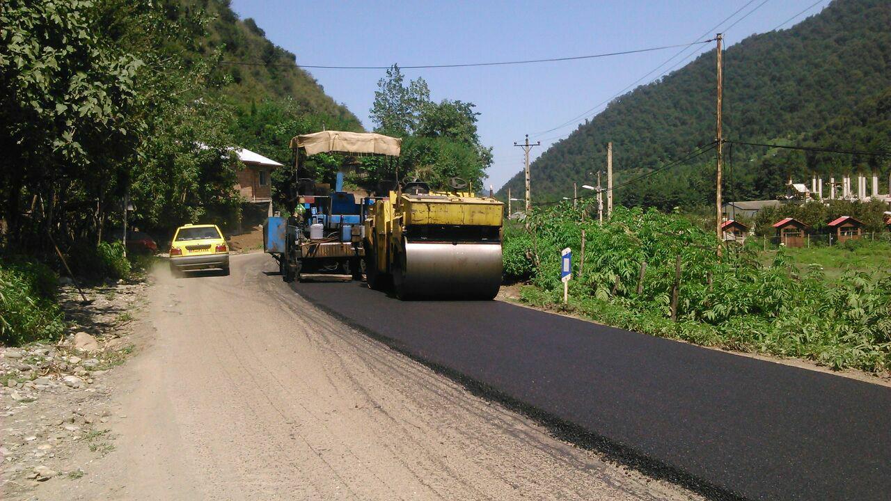آسفالت راههای روستایی رودبار ، تالش و لاهیجان.