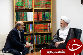 دیدار رئیس رسانه ملی با مراجع عظام + تصاویر