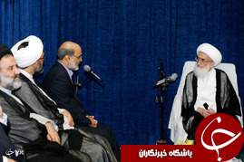 دیدار رئیس رسانه ملی با مراجع عظام + تصاویر