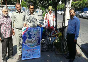 ورود دوچرخه سوار انگلیسی به نوشهر
