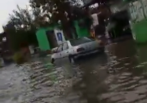 آبگرفتگی گسترده در پارس آباد مغان + فیلم