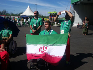 اهتزاز پرچم ایران در دهکده المپیک ریو+تصاویر اختصاصی و فیلم