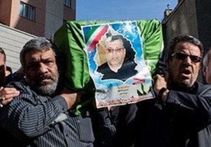 تشیع پیکر پاک جانباز شهید در خلیل آباد