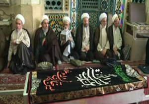 تشييع همسر آيت الله العظمی بهجت (ره) + فیلم